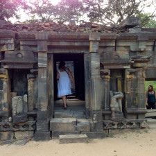 Exploring Buddhist ruins in Sri Lanka