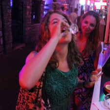 Marmaris, Turkey, doing shots