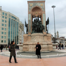With Reyna at Taksim Square